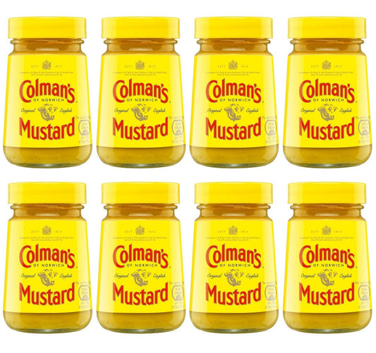 8 x Colman's  Mustard Original English 100 G