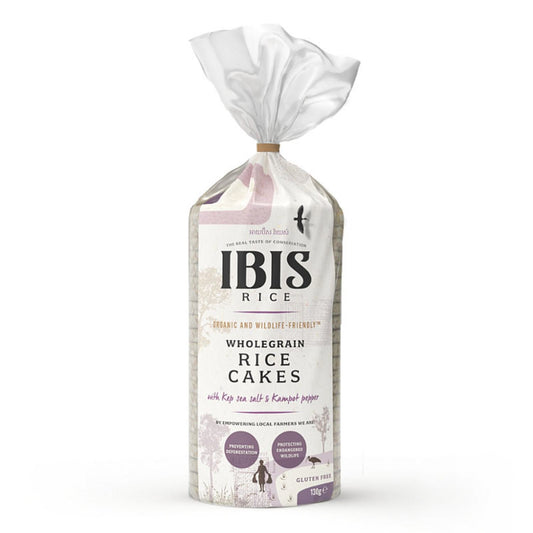 Ibis Rice Cake Sea Salt Kampot Pepper - 130g