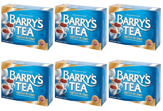 6 x Barry's Tea Decaf 80 Tea Bags 250G