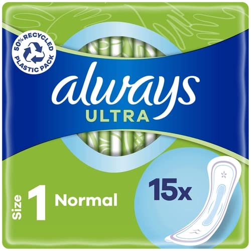 16 x Always Ultra Day Sanitary Towels Normal (Size 1)  15 Pads