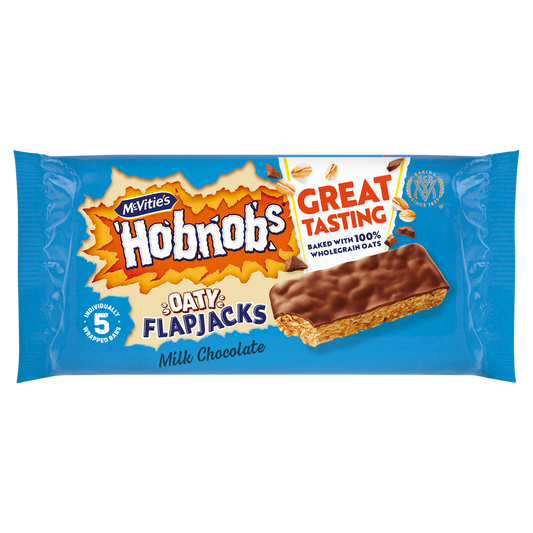 10 x Hobnobs Chocolate Flapjack Snacksize 5pk - 131.8GM