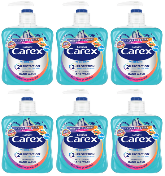 6 X Carex Handwash Original 250Ml