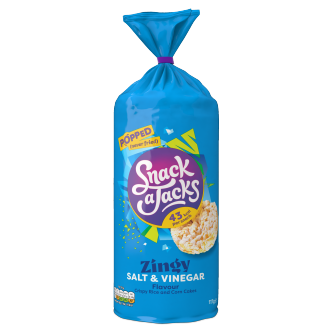 8 x Snack A Jacks Jumbo Salt & Vinegar 126Gm