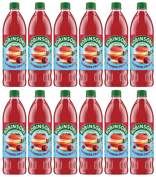 12 x Robinsons Summer Fruits 1Lt