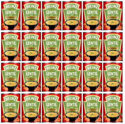 24 x Heinz Soups Lentil 400G