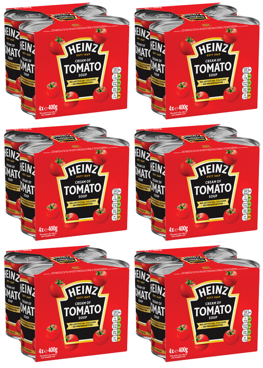 6 x Heinz Tomato Soup 4X400Gr