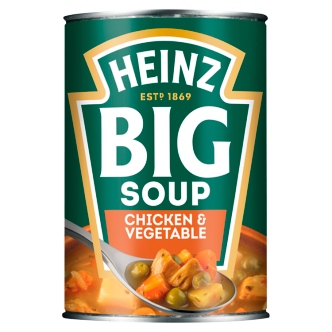 12 x Heinz Big Soup Chick/Veg 400G