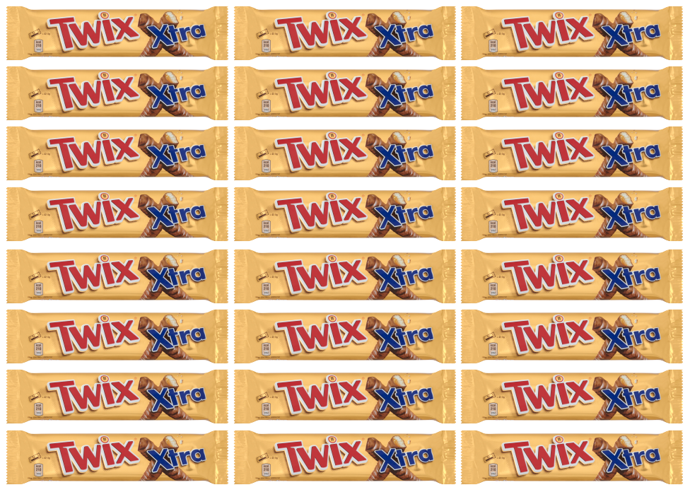 24 x Twix Xtra (Kingsize) 75Gm