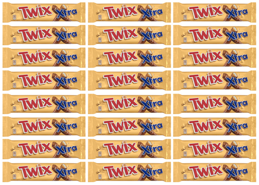 24 x Twix Xtra (Kingsize) 75Gm