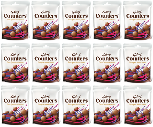 15 x Galaxy Counters Chocolate Pouch 112G