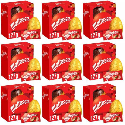 9 x Maltesers Milk Chocolate Medium Easter Egg - 127GM