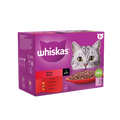 4 x Whiskas Cat 1+ Pouch Gravy Meaty Meals 12 Pack - 12X85Gm