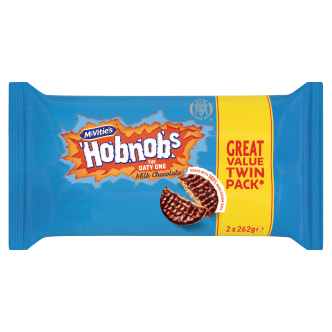 6 x Mcvities Milk Chocolate Hobnobs Twin 2X262Gm