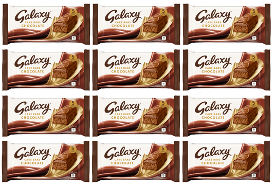 12 x Galaxy Cake Bar 5Pk 144Gm