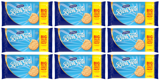 9 x Mcvities Rich Tea Twin 2X300G