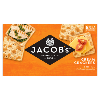 6 x Jacobs Cream Crackers Snack Packs (8 Pack)
