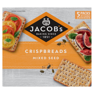 6 x Jacobs Crispbreads Mixed Seeds 5Pk 190Gm