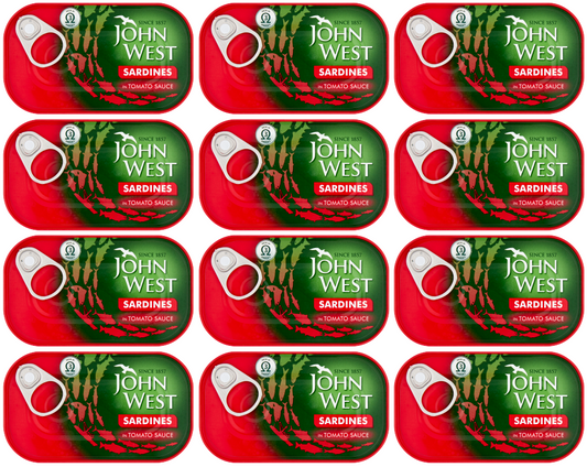 12 x John West Sardines In Tomato 120Gm