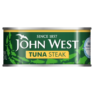 12 x John West Tuna Steak Sunflower Oil 160Gm