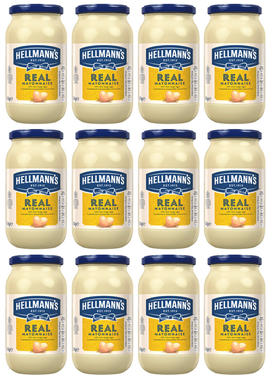 12 x Hellmanns Mayo Real 400G X12