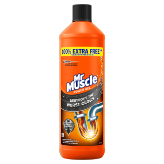 6 x Mr Muscle Sink & Plughole +100% 1 Litre