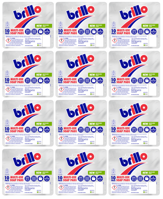 12 x Brillo Pads 10 Pack