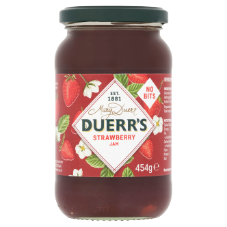 6 x Duerrs Strawberry Jam No Bits 454g