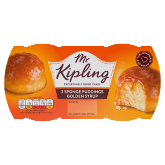 4 x Mr Kipling Golden Syrup Sponge Pudding 108Gr