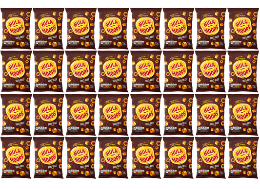 32 x Hula Hoops Bbq Beef 34Gm