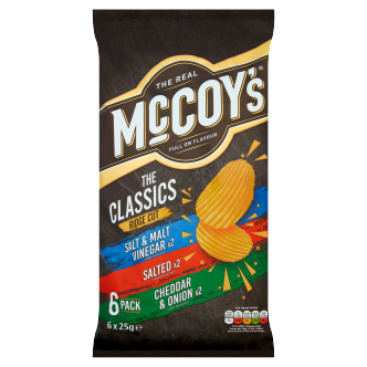 20 x Mccoys Classic 6 Pack - 6X25Gm