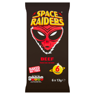 18 x Kp Space Raiders Beef 6Pk 6X13Gm