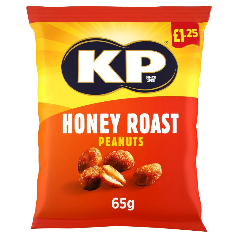16 x Kp Honey Roasted Peanuts - 65GM