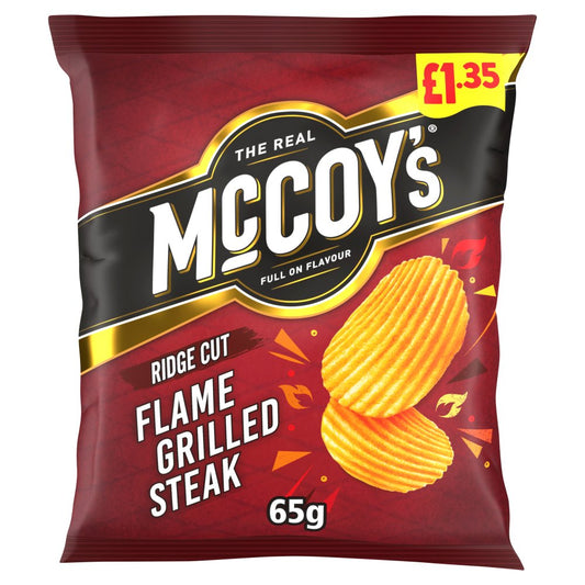20 x Mccoys Flame Grilled Steak - 65GM
