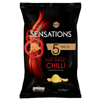 12 x Sensations Thai Sweet Chilli 5 Pack - 5X25GM