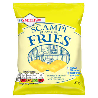 96 x Smiths Fries Scampi & Lemon 27G