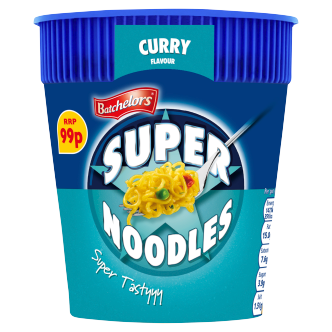 8 x Batchelors Super Noodle Pot Curry - 75Gm