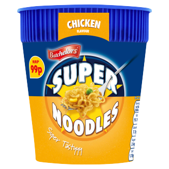 8 x Batchelors Super Noodles Pot Chicken - 75Gm