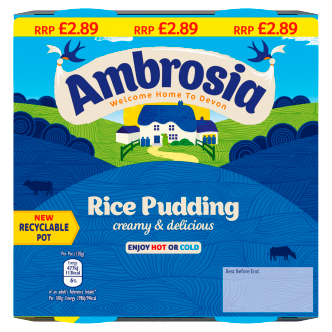 4 x Ambrosia Rice Pots 4-pack - 125GM