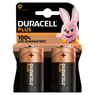 10 X Duracell Plus D Batteries 2 Pack