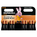 12 x Duracell Batteries Power Boost Aa  - 8 PACK