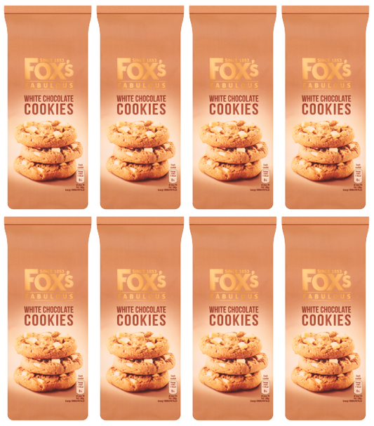 8 x Foxs White Chunkie Cookie 180G