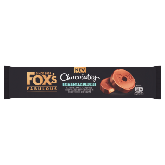 12 x Foxs Chocolatey Salt Caramel - 130Gm