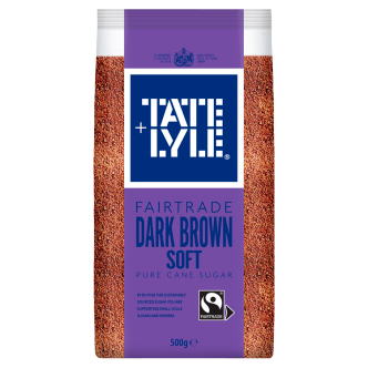 10 x Tate & Lyle Soft Dark Brown Sugar 500Gm