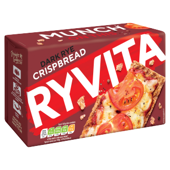 16 x Ryvita Crispbread Dark Rye 250G