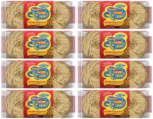 8 x Blue Dragon Medium Egg Noodles - 250GM