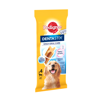 14 x Pedigree Dentastix Dental Chews Dog 4 Large Sticks 154G