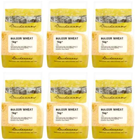 6 x Buchanans Bulgur Wheat 1Kg