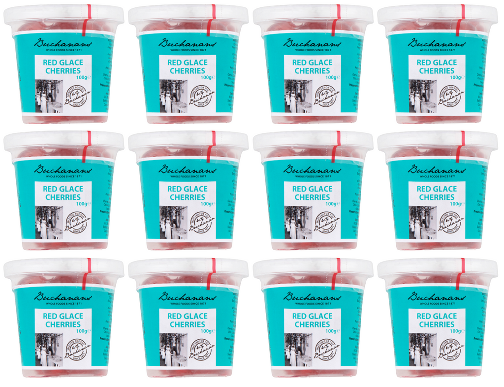12 x Buchanan Glace Cherries 100G