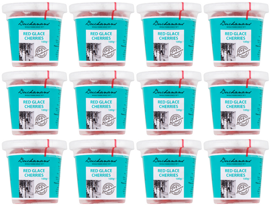 12 x Buchanan Glace Cherries 100G