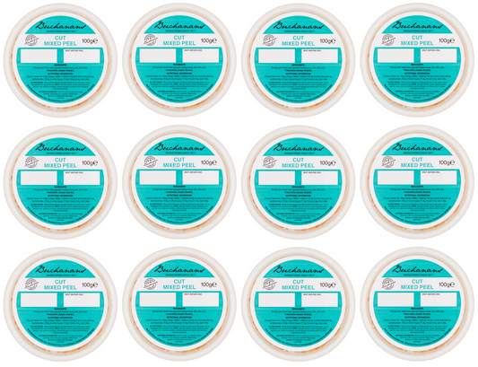12 x Buchanan Mixed Peel 100G